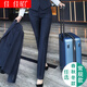 佳昭職業(yè)西褲女冬商務(wù)正裝褲女士加絨加厚工作褲褲子春秋季女式直筒褲 藏青色(春秋冬-不可系皮帶) XXXL