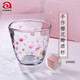 阿德利亞（ADERIA）日本進(jìn)口石塚硝子高檔玻璃杯白酒杯清酒酒具馬克杯泡茶水杯禮物 手工櫻花瓣小酒杯190ml
