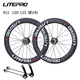 LP LITEPRO折疊車高框40MM大刀圈輪組小輪20寸自行車輪組406/451碟V剎輪轂 451黑色100/135碟剎一對