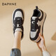 達芙妮厚底小白鞋女2025新款春季女鞋時(shí)尚百搭黑白板鞋休閑運動(dòng)鞋