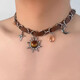 GZBX美拉德太陽(yáng)星芒項鏈男潮小眾項圈女士復古辣妹鎖骨鏈配飾送男友 太陽(yáng)拼接項鏈約45cm