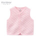 Kordear （考拉蒂爾）新生嬰兒兒春秋衣服寶寶馬甲衫馬夾2020春裝新款純棉保暖坎肩背心 粉紅 59 cm