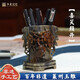 華夏記憶非遺節(jié)日禮物禮品萊州玉雕傳承人王兆德玉雕筆筒 純手工雕刻禮盒包裝 送禮收藏擺件畢業(yè)季送老師