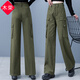 木榮工裝褲女高腰2025夏季薄款韓版顯瘦多口袋直筒褲戶(hù)外運動(dòng)休閑褲子 軍綠色 XL(建議115-125斤)
