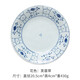 波佐見(jiàn)燒 日本進(jìn)口復古青花西餐具套裝圓形陶瓷意面冷菜大盤(pán)子創(chuàng  )意家用芙蓉草盤(pán)【20.5cm*4cm】凹凸感