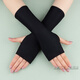 露手指頭的手套無(wú)指夏季冰絲騎行開(kāi)車(chē)時(shí)尚街舞新款女士薄款cosplay 24cm無(wú)指黑長(cháng)款 1.護手+2.輕薄+3.透氣