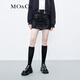 MO&Co.半身裙重工珠片疊繡派對風(fēng)高腰包臀迷你短裙內襯短褲摩安珂 黑色-第2批 M 165