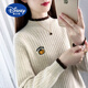 迪士尼（Disney）11大童毛衣女秋冬裝13女孩半高領(lǐng)12-15歲初中小學(xué)生14打底針織衫 杏色加絨 175 L(建議95-110斤)