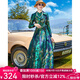 帝弗·潤馳2025秋冬裝女闊太太外套洋氣提花超長(cháng)過(guò)膝款風(fēng)衣外套及踝長(cháng)外套女 藏青色 M
