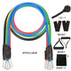 蒙拓嘉11件套拉力繩套裝阻力帶家用彈力繩拉力器胸肌訓練健身器材繩子 S02-五號鉤普通管