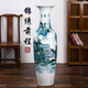若意景德鎮陶瓷器青花瓷錦繡前程落地大花瓶裝飾大號擺件家居客廳酒店 2.2米墨彩手繪錦繡前程一個(gè)