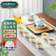 金灶（KAMJOVE）國(guó)潮陶瓷工夫茶具功夫泡茶杯整套茶具套裝家用簡(jiǎn)約蓋碗茶杯公道杯 KP-828