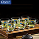 Ocean進(jìn)口玻璃茶杯耐熱泡茶杯帶把家用待客水杯加厚大容量茶杯喝綠茶杯 肯雅把杯245ml*6只裝