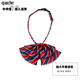 趣得領(lǐng)帶免打結(jié)初高中小學(xué)生校服校供藍(lán)紅條紋一拉得幼兒園兒童學(xué)院風(fēng) 加大平角領(lǐng)花_寬18cm高9cm