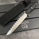意大利極端武力捕鯨叉戶外戰(zhàn)術(shù)直刀高硬度N690鋼刀野外便攜生存刀 意大利極端武力捕鯨叉【黑白】 35cm-大于60°【贈(zèng)戰(zhàn)術(shù)K鞘】