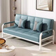 怡尚戀家沙發(fā)床兩用小戶(hù)型可折疊多功能客廳臥室單雙人出租房科技布沙發(fā) 清新藍-貓抓皮 三人座含扶手總長(cháng)1.6米(帶2抱枕