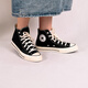 匡威（Converse）1970s帆布鞋經(jīng)典三星標(biāo)男鞋女鞋休閑時(shí)尚百搭運(yùn)動(dòng)鞋板鞋162050C 162050C 經(jīng)典黑【高幫1970s】 40
