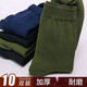 韓秀純(10雙)軍訓襪子男中筒棉襪春秋加厚款中筒勞保民工四季中老年保暖 秋冬-加厚款 軍綠色-10雙 均碼