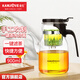 金灶（KAMJOVE）飄逸杯泡茶壺 耐熱玻璃茶具泡茶壺 過濾花茶壺泡茶器茶水分離杯 K-208/900毫升