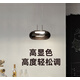 雅聽2025新款餐廳吊燈歐式玻璃餐桌燈創(chuàng)意三頭吧臺燈 單燈[推薦4-6㎡] 冰晶黑 暖黃光