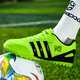 李寧熱斷碼兒童訓練足球鞋2026新款網(wǎng)面防滑運動(dòng)跑鞋TF碎釘男童鞋子 綠色 34