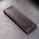 容山堂整塊黑檀木茶盤(pán)新款家用茶托盤(pán)小型茶具茶盤(pán)茶臺茶盤(pán) 整板巖肌紋黑檀木干泡盤(pán)-無(wú)界