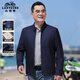 老爺車（LAOYECHE）中年男士行政夾克男秋季翻領(lǐng)男士外套中老年爸爸裝商務(wù)休閑上衣服