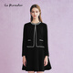 拉珂蒂（La Koradior）春季通勤新款法式香風(fēng)氣質(zhì)短外套黑色圓領(lǐng)上衣 黑色 L