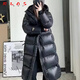 RLAS加厚鵝絨羽絨服女冬長(cháng)款過(guò)膝東北超厚黑金極寒外套男零下40度500g 黑金長(cháng)款 男女同款 M 100-120斤 90%鵝絨480克
