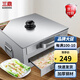 三鼎 家用腸粉機(jī)不銹鋼抽屜式粉撐一格兩抽迷你型蒸腸粉機(jī)商用布拉粉腸機(jī)蒸箱兩格三抽腸粉柜 雙層三抽腸粉機(jī)（可開(kāi)蓋）升級(jí)款
