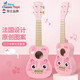 NEW CLASSIC TOYS兒童尤克里里玩具初學(xué)吉他可彈奏早教音樂(lè )啟蒙樂(lè )器男女孩生日禮物 粉色貓咪-21寸木質(zhì)尤克里里