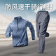 艾倫伯頓（Alen Botun）騎行服男防風(fēng)山地公路自行車套裝冬天上衣外套寬松運(yùn)動服裝備 牛仔藍(lán)套裝A【防風(fēng) 騎行 速干】 XL