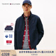 TOMMY HILFIGER【休閑立領(lǐng)】秋冬男裝拼色鑲邊口袋通勤商務(wù)行政夾克外套 【4470】藏青色DW5 M （推薦：135-150斤）