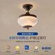 晟煊【松果】中古風走廊過道燈玄關(guān)燈法式復古入戶陽臺美式衣帽間燈 全光譜-胡桃色22cm-暖光15w