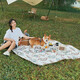 牧高笛（MOBIGARDEN）野餐墊 戶(hù)外露營(yíng)公園野餐可機洗便攜防潮墊180 EX19663003 暖沙色