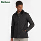 Barbour Heritage Liddesdale男士四季經(jīng)典保暖菱格絎縫夾克 黑色 M