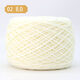 暢印毛線(xiàn)團情人棉8股棉男女織圍巾粗線(xiàn)手工diy針織棉線(xiàn)編織棒針線(xiàn) 奶白色