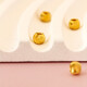國華首飾黃金足金轉(zhuǎn)運(yùn)珠子多款光面貓眼3D方形色子10顆5顆1顆串珠配珠DIY 3D光面方形轉(zhuǎn)運(yùn)珠10顆約1.01克