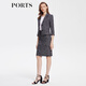 PORTS寶姿女裝春夏款粗花呢針織短款小西裝LM8J059MFD067 黑色混色 XS (2)