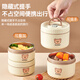 沃德百惠（WORTHBUY）316不銹鋼保溫飯盒上班族可微波爐加熱便當(dāng)盒學(xué)生便攜湯碗 600ML
