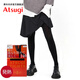 厚木春秋2雙裝Atsugi打底褲襪140D新品光發(fā)熱連褲襪女FP15002P 480黑色 2雙 L LL 身高155-170cm