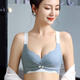 仙姿妙（xian zi miao）無痕性感內(nèi)衣文胸女士小胸聚攏收副乳上托無鋼圈內(nèi)衣女調(diào)整型胸罩 藍(lán)色(單文胸) 80B -36B