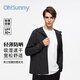 OhSunny防曬衣男戶(hù)外連帽輕薄透氣騎行垂釣男士輕量防曬夾克外套 暗夜黑-純色款 2XL