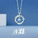 羽毛項鏈女溫柔仙氣不掉色鎖骨鏈輕奢小眾設(shè)計感網(wǎng)紅生日禮物 幻彩琉璃 淺羽項鏈 禮盒裝