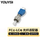 YOUYSI 光纖法蘭LC-FC金屬光纖法LC-SC蘭適配器LC-S 轉(zhuǎn)接頭小方口轉(zhuǎn)圓口光纖互換器 FC公-LC母