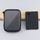 Zhencool西數移動(dòng)硬盤(pán)收納包隨行版保護套WD西部數據My Passport防震盒 黑色包+(方型)(4T/5T)黑硅膠套