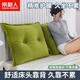 南極人床頭靠墊軟包沙發(fā)腰靠枕護背腰枕可拆洗靠背輕奢純色組合兩用靠背 純色雪尼絨-清新綠 單獨60*60*18cm