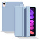 Tensam 適用iPad mini6保護套iPad mini5/4代三折支架保護殼1/2/3代平板 海島藍【蜂窩三折皮套】智能休眠 iPadmini 5/4通用【7.9英寸】