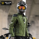 速萊特摩托車(chē)四季騎行服仿賽機車(chē)服騎士服賽車(chē)防摔秋冬防水男女騎行裝備 【軍綠上衣】夏季/透氣/CE護具 L