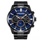 POLICE警察意大利魄力思明星霸氣潮流運動(dòng)男石英防水手表雙時(shí)區賽車(chē)名表 B藍黑PL14834JSB03M 46mm